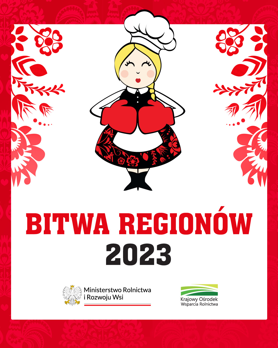 Plakat promujący VIII edycję Konkursu Kulinarnego dla Kół Gospodyń Wiejskich Bitwa Regionów