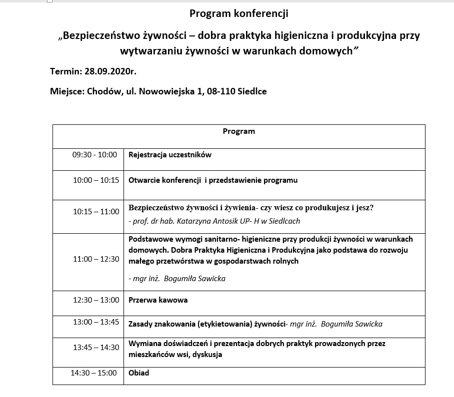 MODR 2020 program konferencji